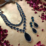 FINEST QUALITY AMERICAN DIAMND NECKLACE WITH EARRINGS