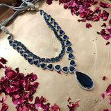 FINEST QUALITY AMERICAN DIAMND NECKLACE WITH EARRINGS