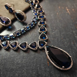 FINEST QUALITY AMERICAN DIAMND NECKLACE WITH EARRINGS
