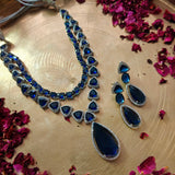 FINEST QUALITY AMERICAN DIAMND NECKLACE WITH EARRINGS
