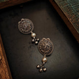 REAL SILVER PLATED SEMI PRECIOUS STONE NECKLACE WITH EARRINGS