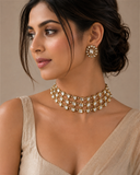 TIMELESS POLKI BRIDAL CHOKER SET