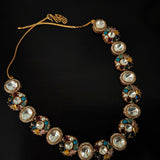 NAVRATNA POLKI STATEMENT CHOKER SET