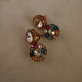 NAVRATNA POLKI STATEMENT CHOKER SET