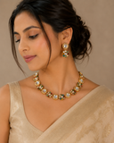 NAVRATNA POLKI STATEMENT CHOKER SET