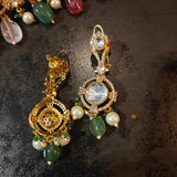 HANDCRAFTED MULTI-GEMSTONE POLKI KUNDAN CHOKER SET