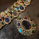 HANDCRAFTED GEMSTONE STATEMENT CHOKER SET