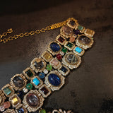 HANDCRAFTED GEMSTONE STATEMENT CHOKER SET