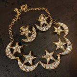 HANDCRAFTED CELESTIAL POLKI KUNDAN NECKLACE SET