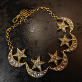 HANDCRAFTED CELESTIAL POLKI KUNDAN NECKLACE SET