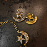 HANDCRAFTED CELESTIAL POLKI KUNDAN NECKLACE SET