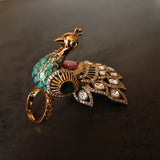 STATEMENT PEACOCK ADJUSTABLE RING