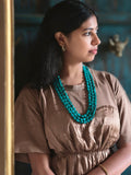 FIROZA 3-STRAND ELEGANT NECKLACE