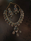 EXCLUSIVE REAL LABRADORITE NECKLACE WITH EARRINGS