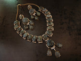 EXCLUSIVE REAL LABRADORITE NECKLACE WITH EARRINGS