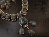 EXCLUSIVE REAL LABRADORITE NECKLACE WITH EARRINGS