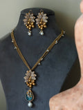 CLASSIC CZ STONE STONE PENDANT SET