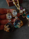 EXQUISITE SEMI PRECIOUS STONE PENDANT SET