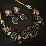 SEMI PRECIOUS STONE EXCLUSIVE CHOKER SET