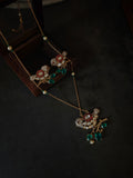 BEAUTIFUL BIRD SET IN KUNDAN AND CZ STONE