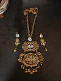 ROYAL HERITAGE KUNDAN MEENAKARI STATEMENT PENDANT SET