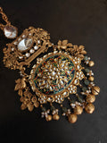 ROYAL HERITAGE KUNDAN MEENAKARI STATEMENT PENDANT SET