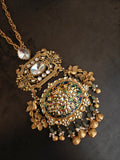 ROYAL HERITAGE KUNDAN MEENAKARI STATEMENT PENDANT SET
