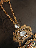 ROYAL HERITAGE KUNDAN MEENAKARI STATEMENT PENDANT SET