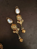 ROYAL HERITAGE KUNDAN MEENAKARI STATEMENT PENDANT SET