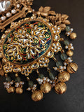 ROYAL HERITAGE KUNDAN MEENAKARI STATEMENT PENDANT SET