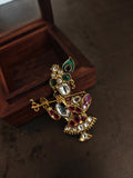 RADHA KRISHNA KUNDAN BROOCH
