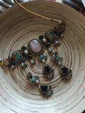 Exclusive Multi-Colour Semi-Precious Stone Choker Set