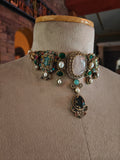 Exclusive Multi-Colour Semi-Precious Stone Choker Set