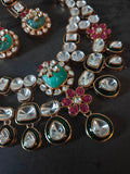 EXQUISITE POLKI KUNDAN FLORAL CHOKER SET