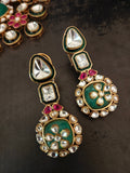 EXQUISITE POLKI KUNDAN FLORAL CHOKER SET