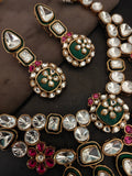EXQUISITE POLKI KUNDAN FLORAL CHOKER SET