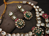 EXQUISITE POLKI KUNDAN FLORAL CHOKER SET