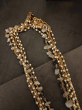 PEACOCK MOTHER OF PEARL STATEMENT PENDANT NECKLACE SET