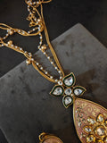 BLUSH PINK KUNDAN PENDANT NECKLACE SET