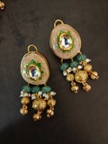 BLUSH PINK KUNDAN PENDANT NECKLACE SET