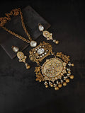 ROYAL MEENAKARI KUNDAN STATEMENT PENDANT NECKLACE SET