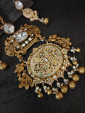 ROYAL MEENAKARI KUNDAN STATEMENT PENDANT NECKLACE SET