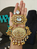 ROYAL MEENAKARI KUNDAN STATEMENT PENDANT NECKLACE SET