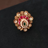 HERITAGE NAVRATNA KUNDAN STATEMENT RING