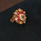 HERITAGE NAVRATNA KUNDAN STATEMENT RING