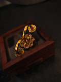 GULBAHAR THREE-FINGER RING