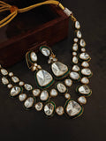 ZUBEIDA LAYERED UNCUT POLKI KUNDAN NECKLACE SET