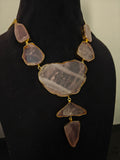 SHARBATI NECKLACE (REAL ROSE QUARTZ STONE)