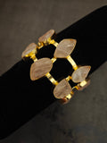 SANDHYA CUFF (REAL ROSE QUARTZ)
