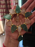 GULMEHNDI BRACELET (ROSE QUARTZ AND FLUORITE)